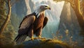 Peaceful Eagle Illustration