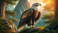 Peaceful Eagle Illustration