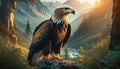 Peaceful Eagle Illustration