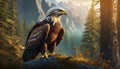 Peaceful Eagle Illustration