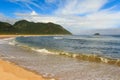 Peaceful empty beach Grumari, Rio de Janeiro