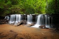 Peaceful Forest Waterfalls Landscape Royalty Free Stock Photo