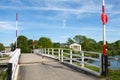 Peaceful Gloucester & Sharpness Canal at Splatt Bridge on a sunny spring afternoon