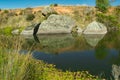 Peaceful headwaters of the Murrumbidgee River at Yaouk NSW Royalty Free Stock Photo