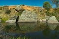 Peaceful headwaters of the Murrumbidgee River at Yaouk NSW Royalty Free Stock Photo