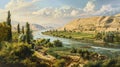Serene Landscape of Tigris and Euphrates Rivers