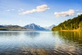 peaceful lake in the Glacial National Park, Montana