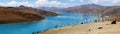 Peaceful lake in tibet Royalty Free Stock Photo