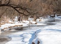 Serenity In Winter, Snowy River Landscape