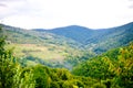 Peaceful landscape in the Transylvanian mountains