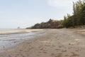 Peaceful low tide beach in the evening at Ko Yao Noi, Phang Nga, Thailand Royalty Free Stock Photo