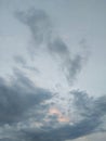 Beautiful sky after rainy and storm day Royalty Free Stock Photo