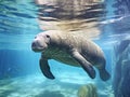 Peaceful Manatee Royalty Free Stock Photo