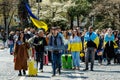 Peaceful march of refugees in support of Ukrainians affected by Russian aggression took place in Uzhhorod