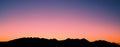 Peaceful Mountain Range Silhouette