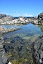 Peaceful Natural Pool Among the Rocks in Aruba Royalty Free Stock Photo