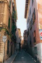 Peaceful neighborhood in Mallorca, Spain with tall buildings