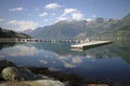 Peaceful norwegian fjord quay Royalty Free Stock Photo