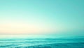 Peaceful Ocean Horizon at Sunrise Pastel Sky Royalty Free Stock Photo