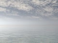 Peaceful ocean or sea water by morning light - 3D render