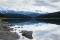 Peaceful Patricia Lake at dusk, Jasper National Park, Canada Royalty Free Stock Photo