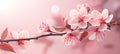 Peaceful and picturesque spring nature background featuring a delightful array of soft pastel colors