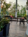 Peaceful place in restaurant