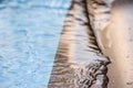 Peaceful pool reflections with soft ripple and current moving across on the water surface. Clean water is a perfect play to relax Royalty Free Stock Photo