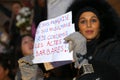 Peaceful protest in Place de la Republique