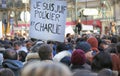 Peaceful protest in Place de la Republique