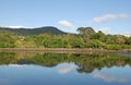 Peaceful reflecting landscape