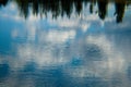 Peaceful Reflection of Sky on Water