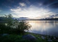 A Beautiful Early Morning Sunrise At The Lake