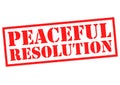 PEACEFUL RESOLUTION Royalty Free Stock Photo