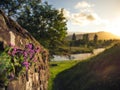 Peaceful scene landscape in the scottish town of Callander in the scottish highlands and close to the trossachs national park