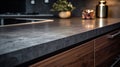 Details of glimpse into modern sleek and stylish kitchen design