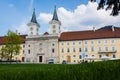 Peaceful, Sunny Tegernsee Abbey on Lush Green Grass in Germany