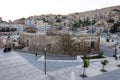 Peaceful sunset at the Odeon, east side of the Hashemite Plaza, in Amman, capital of Jordan. Royalty Free Stock Photo