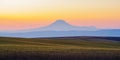 A Peaceful Sunset Over Ripening Wheat Fields