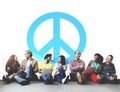 Peaceful Symbol Happiness Liberty Concept Royalty Free Stock Photo