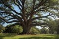 Peaceful tree. An old and big silk cotton tree giving out this peaceful energy. Photo taken in Nassau Bahamas Royalty Free Stock Photo