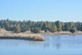 Peaceful view of Fool Hollow Lake in Show Low, Navajo County, Apache Sitgreaves National Forest, Arizona USA Royalty Free Stock Photo