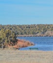 Peaceful view of Fool Hollow Lake in Show Low, Navajo County, Apache Sitgreaves National Forest, Arizona USA Royalty Free Stock Photo