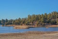 Peaceful view of Fool Hollow Lake in Show Low, Navajo County, Apache Sitgreaves National Forest, Arizona USA Royalty Free Stock Photo