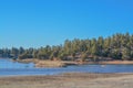 Peaceful view of Fool Hollow Lake in Show Low, Navajo County, Apache Sitgreaves National Forest, Arizona USA Royalty Free Stock Photo