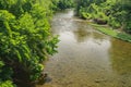 Peaceful View of the  Roanoke River Royalty Free Stock Photo