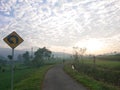 Peaceful village street view