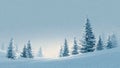 Peaceful White Forestline Royalty Free Stock Photo