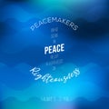Peacemakers who sow in peace reap a harvest of righteousness from james Royalty Free Stock Photo