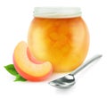 Peach or apricot fruit jam Royalty Free Stock Photo